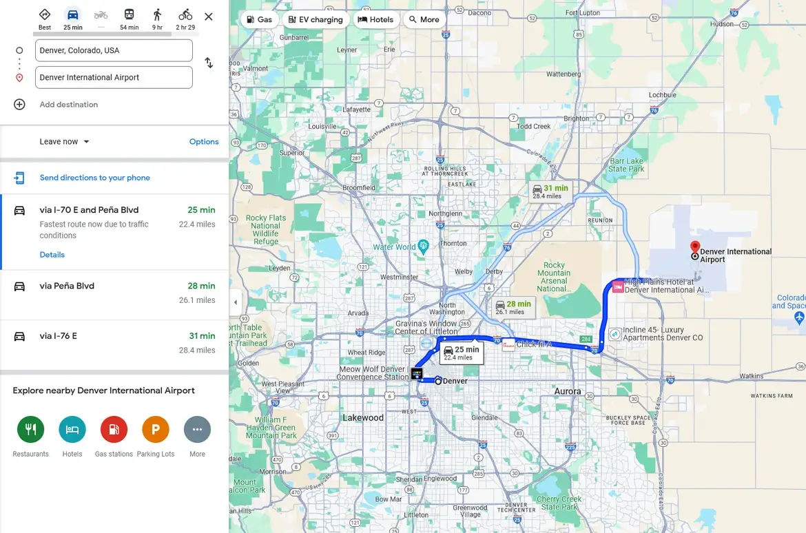 How to reach Denver Airport