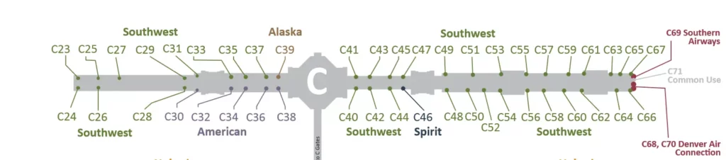 DEN Airport Terminal C Map